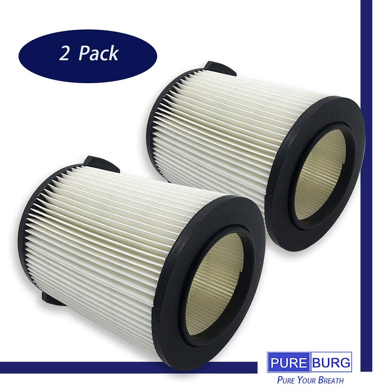 PUREBURG VF4000 Replacement Filter Compatible with Ridgid Wet & Dry 5 to 20 Gal Shop Vac & Husky 6-9 Gal WD5500 WD0671 RV2400A RV2600B WD06700 WD09450,2-Pack - Image 2